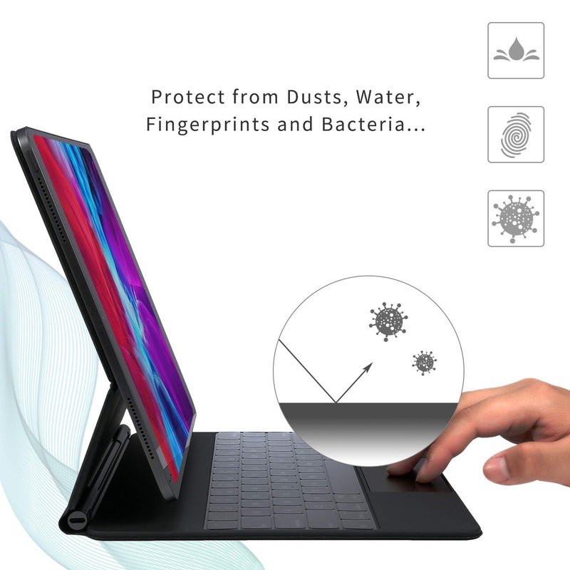 Digi-Tatoo غطاء لوحة مفاتيح بدون مفاتيح وظيفة متوافق مع آبل آيباد إير 13 بوصة (M2)/ آيباد برو 12.9 بوصة (الجيل 6، 5، 4، 3) - Image 5